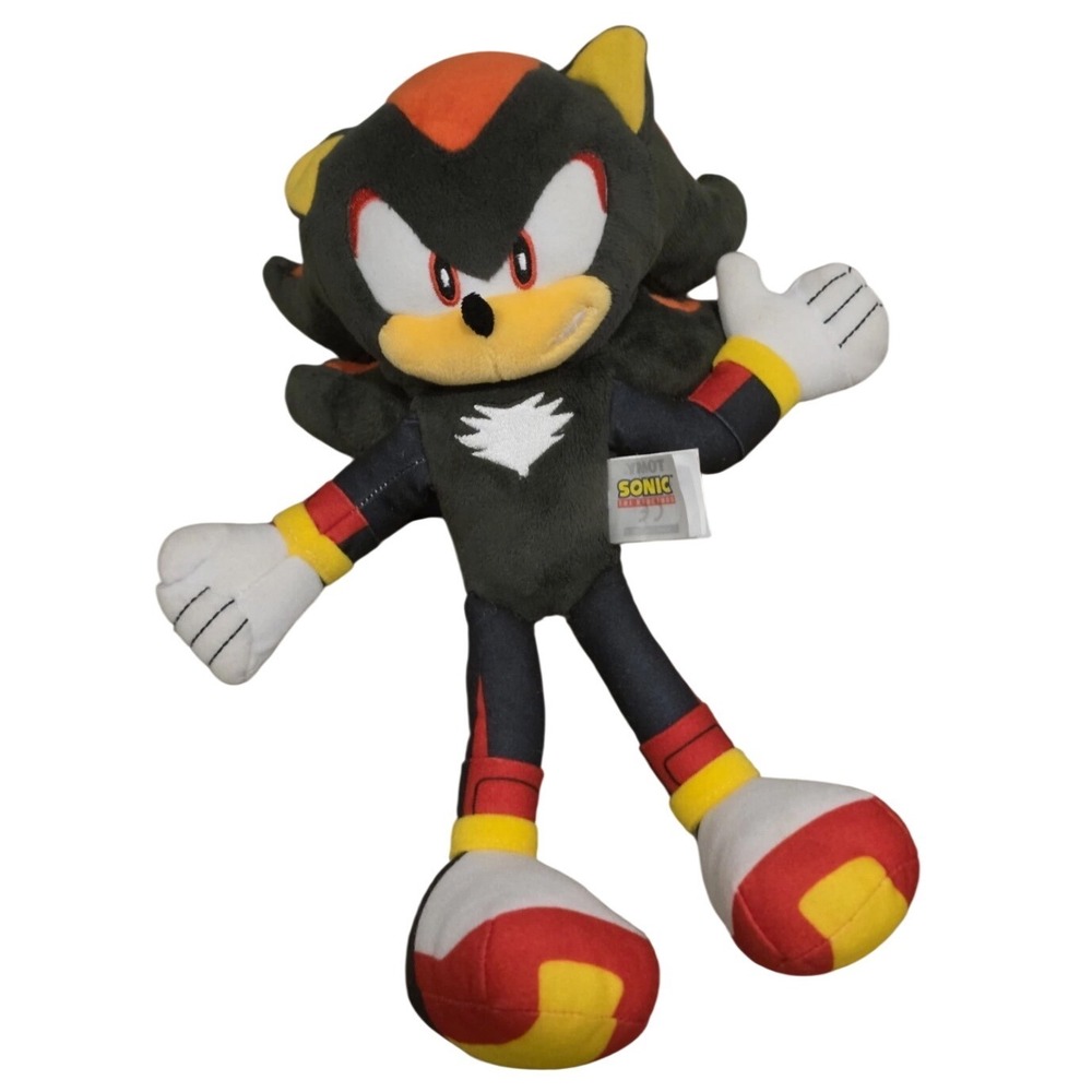 TOMY Sonic the Hedgehog Shadow 8 Inch Plush Stuffed Animal SEGA Official Toy